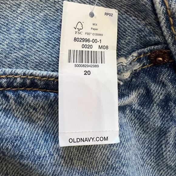 Old Navy Higher High Rise Sky Hi A Line Shorts Size 20 NEW Buttonfly 100% Cotton - Picture 3 of 8